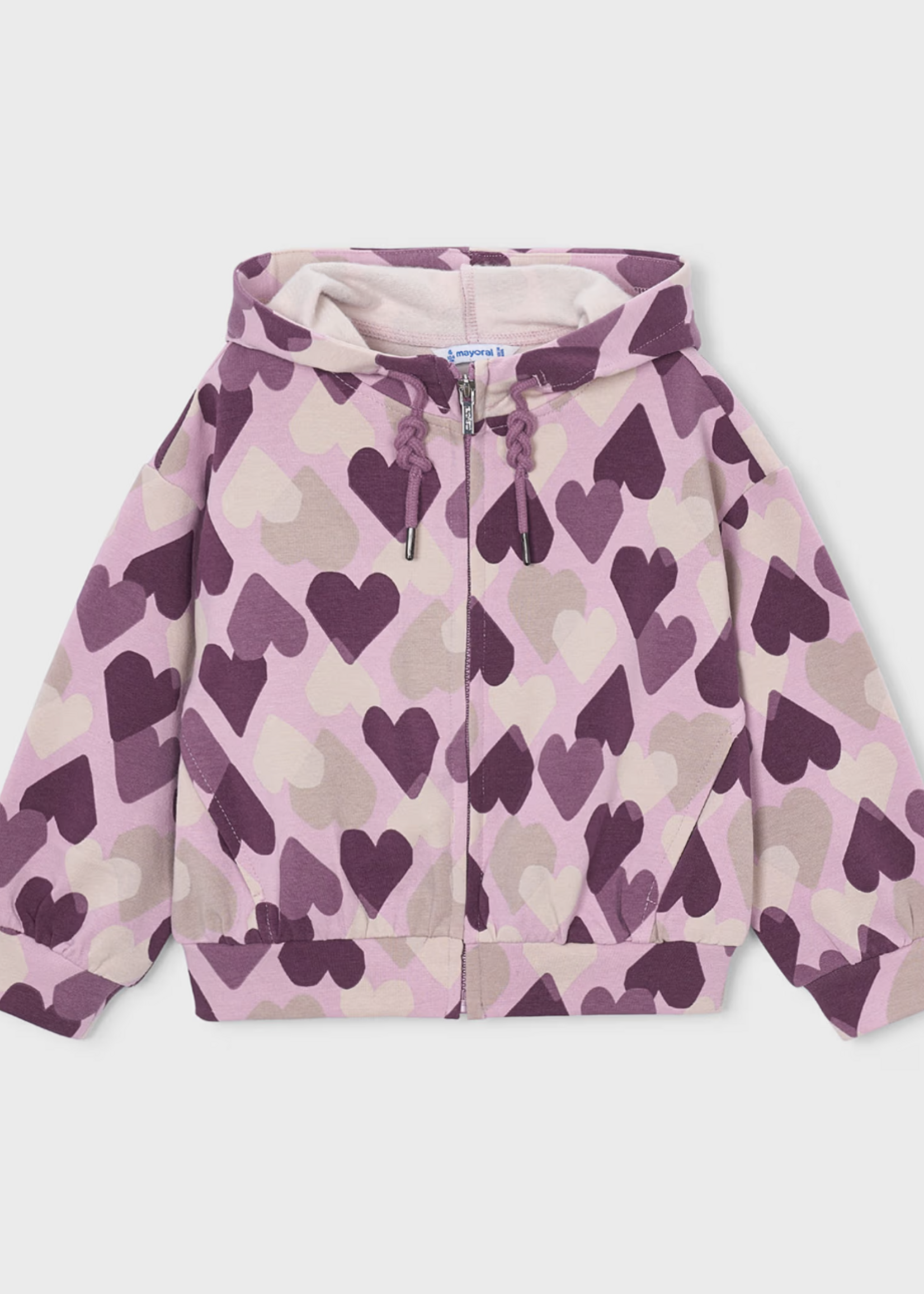 Mayoral Violet Heart Print 2 Pant Tracksuit
