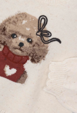 Mayoral Cream Sweater w/Poodle