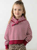 Mayoral Red White Stripe Sweater w/Scarf