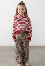 Mayoral Red White Stripe Sweater w/Scarf