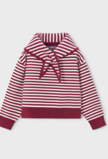 Mayoral Red White Stripe Sweater w/Scarf