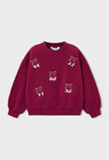 Mayoral Embroidered Pullover w/Cherries