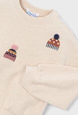 Mayoral Embroidered Pullover w/Snowhats