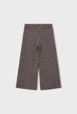 Mayoral Jacquard Knit Brown Plaid Pants