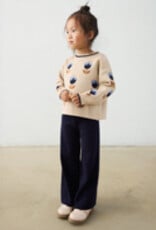 Mayoral Tulip Print Sweater/Navy Knit Pant Set