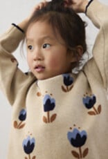 Mayoral Tulip Print Sweater/Navy Knit Pant Set