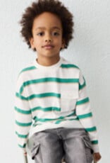 Mayoral L/S Green Stripe T-Shirt