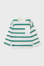 Mayoral L/S Green Stripe T-Shirt