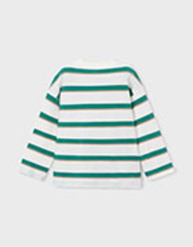 Mayoral L/S Green Stripe T-Shirt