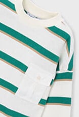 Mayoral L/S Green Stripe T-Shirt