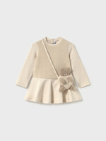 Mayoral Fleece Combined Dress w/Purse