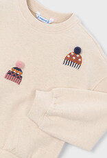 Mayoral Embroidered Pullover w/Snowhats