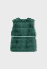Mayoral Fur Vest w/Belt Bayleaf