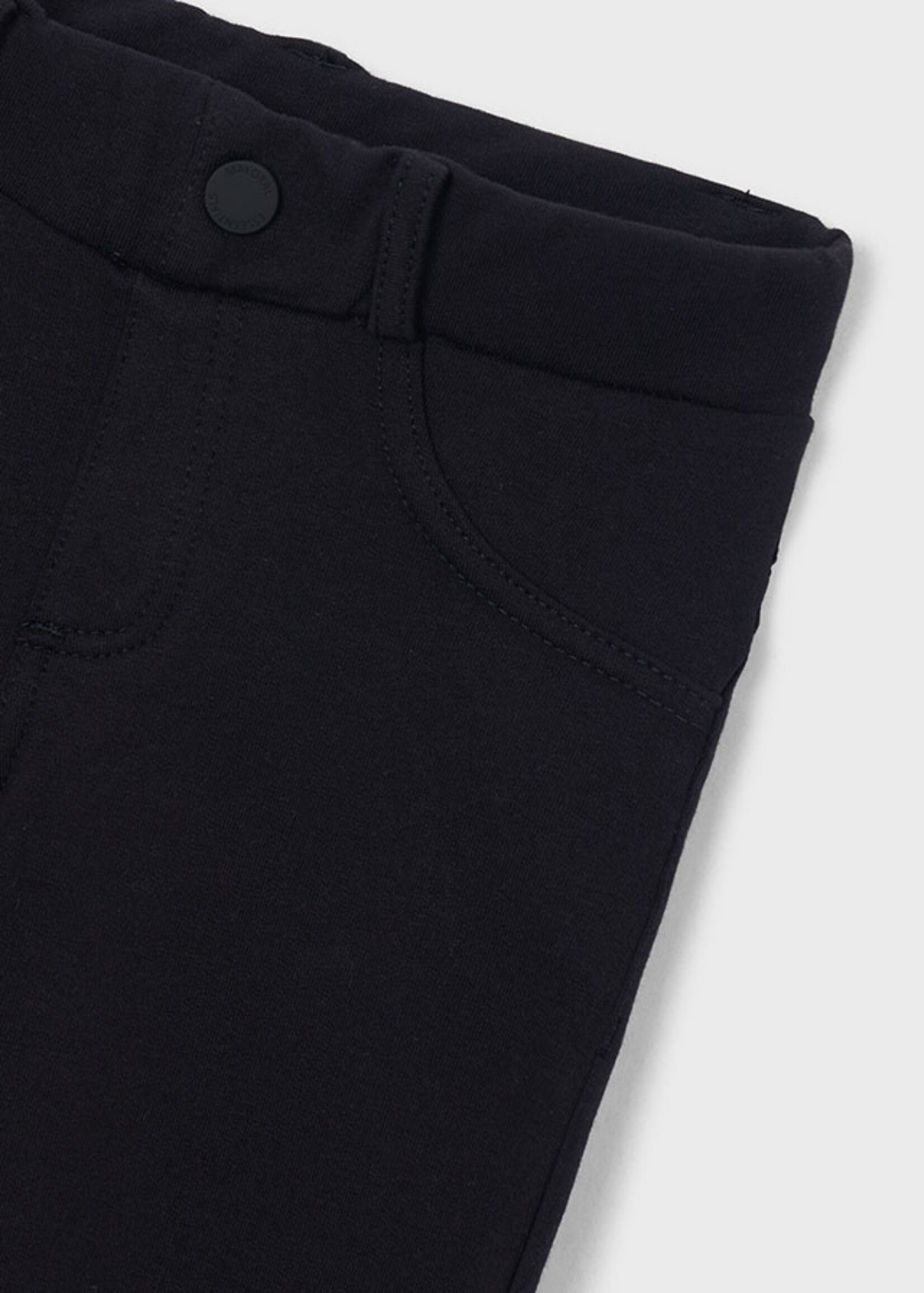Mayoral Girls Fleece Basic Black Pant