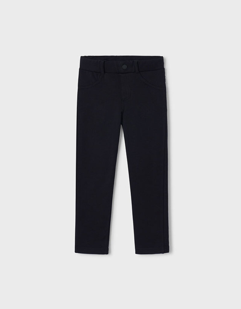Mayoral Girls Fleece Basic Black Pant