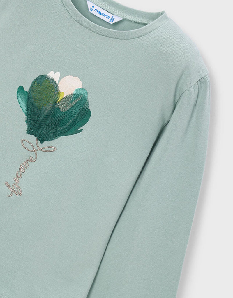 Mayoral L/S Pastel Green Tee