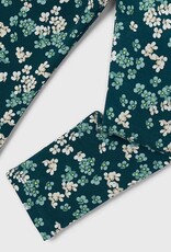 Mayoral Green Flower Print Leggings