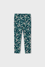 Mayoral Green Flower Print Leggings