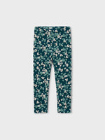 Mayoral Green Flower Print Leggings