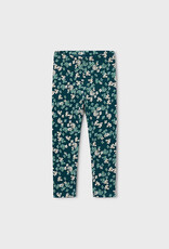 Mayoral Green Flower Print Leggings