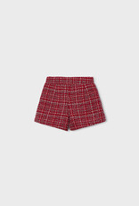 Mayoral Red Tweed Shorts