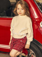 Mayoral Red Tweed Shorts