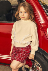 Mayoral Red Tweed Shorts
