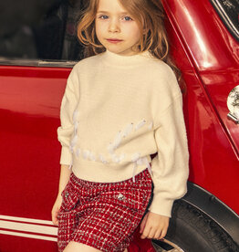 Mayoral Red Tweed Shorts