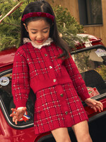 Mayoral Red Tricot Skirt Set