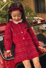 Mayoral Red Tricot Skirt Set