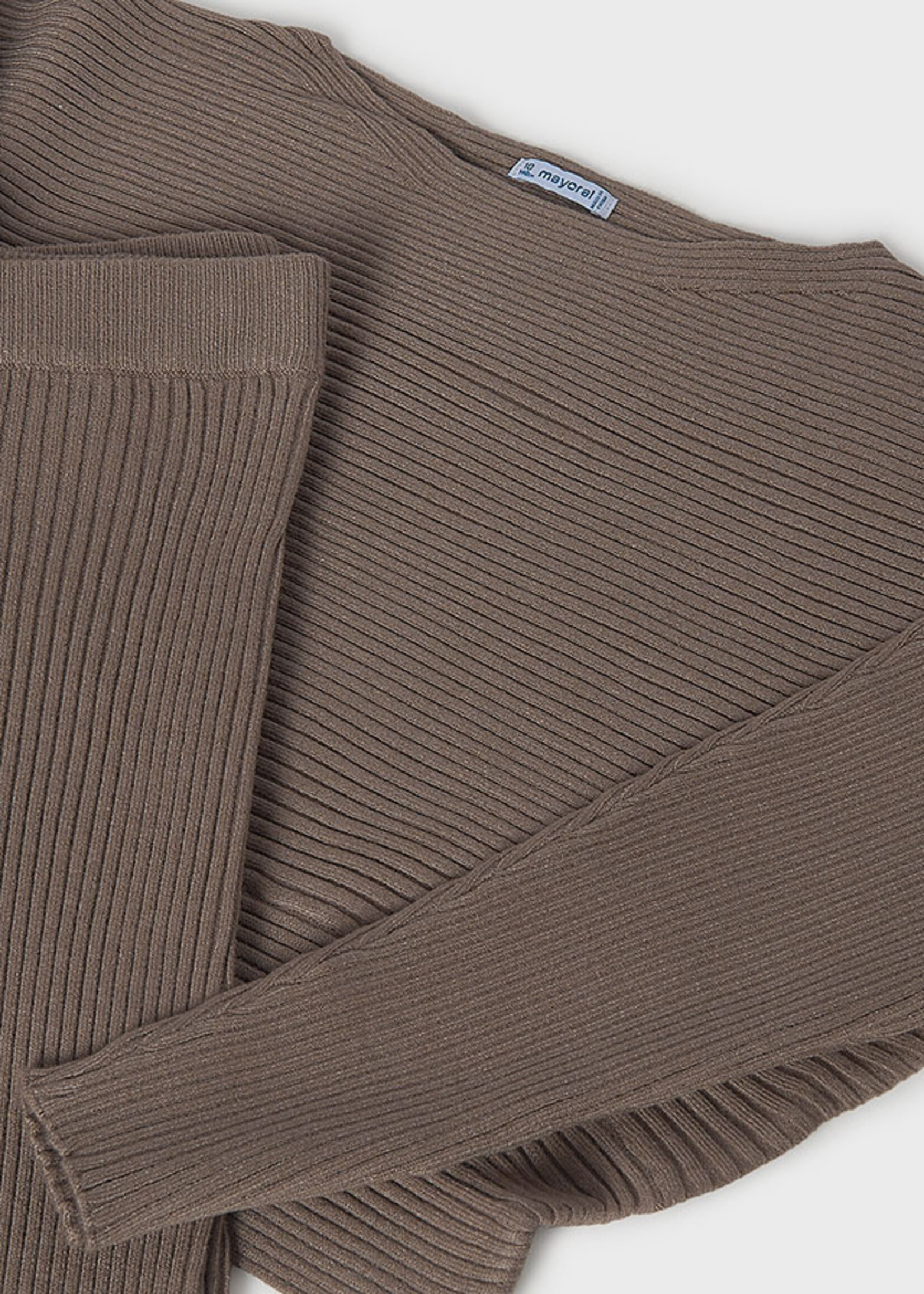 Mayoral Chocolate Knit Pant Set