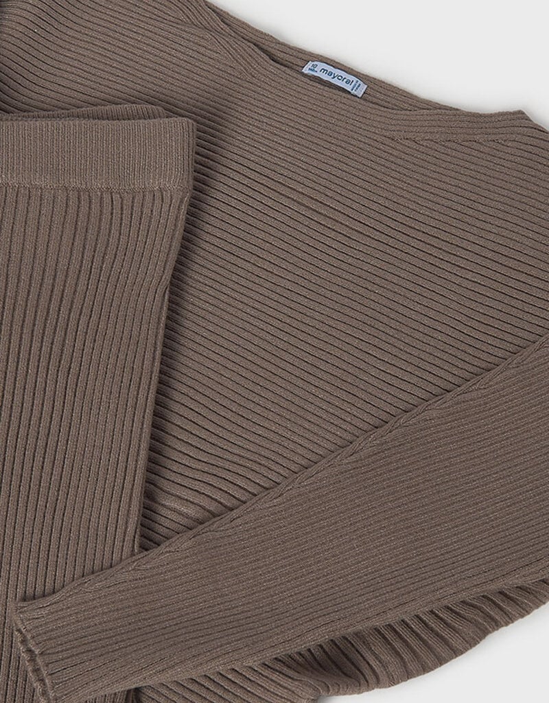 Mayoral Chocolate Knit Pant Set