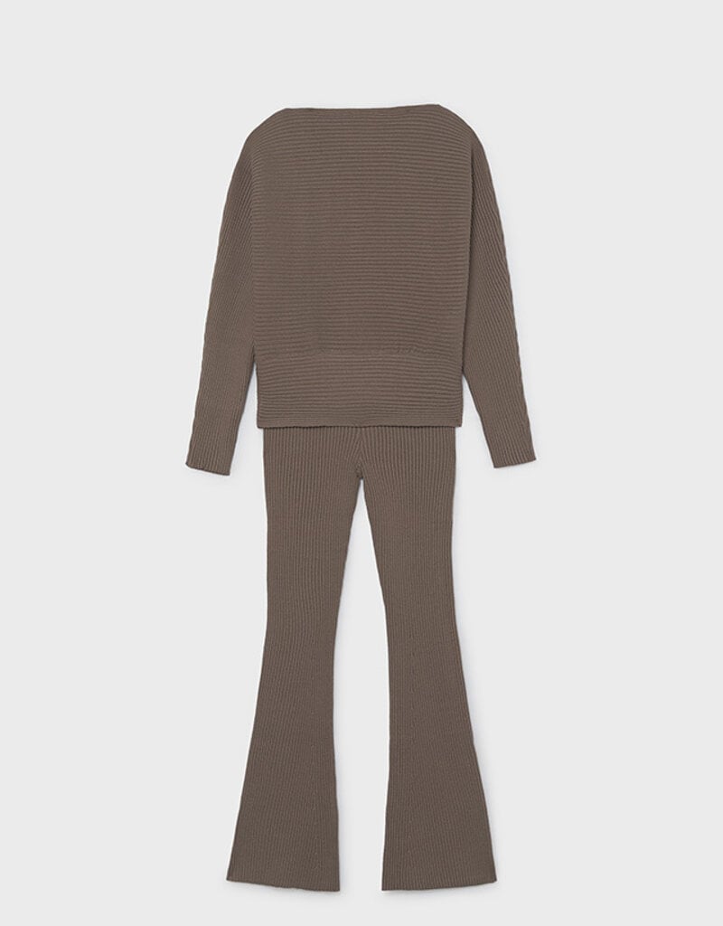 Mayoral Chocolate Knit Pant Set