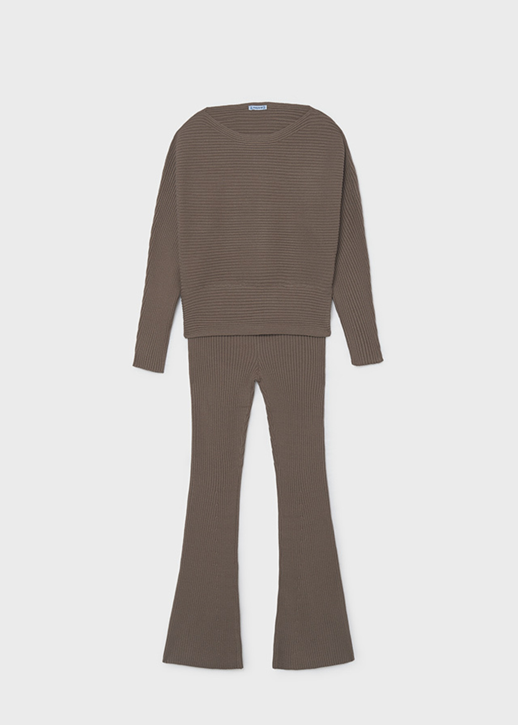 Mayoral Chocolate Knit Pant Set
