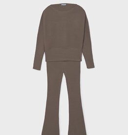 Mayoral Chocolate Knit Pant Set