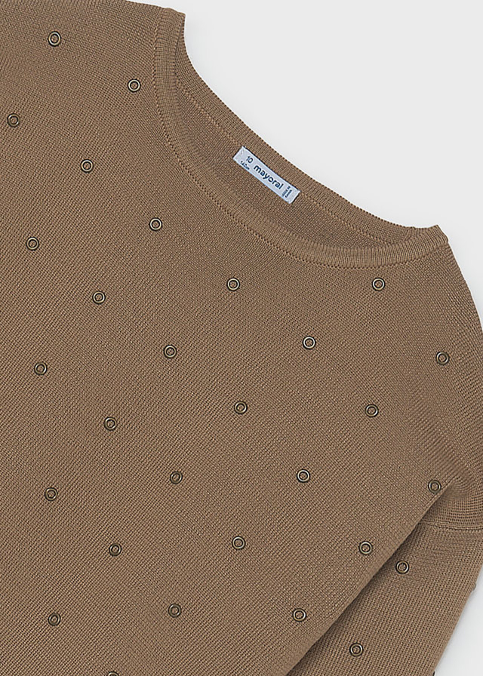 Mayoral Camel Sweater w/Studs