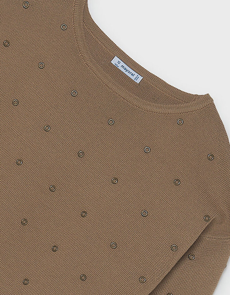 Mayoral Camel Sweater w/Studs