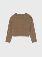 Mayoral Camel Sweater w/Studs