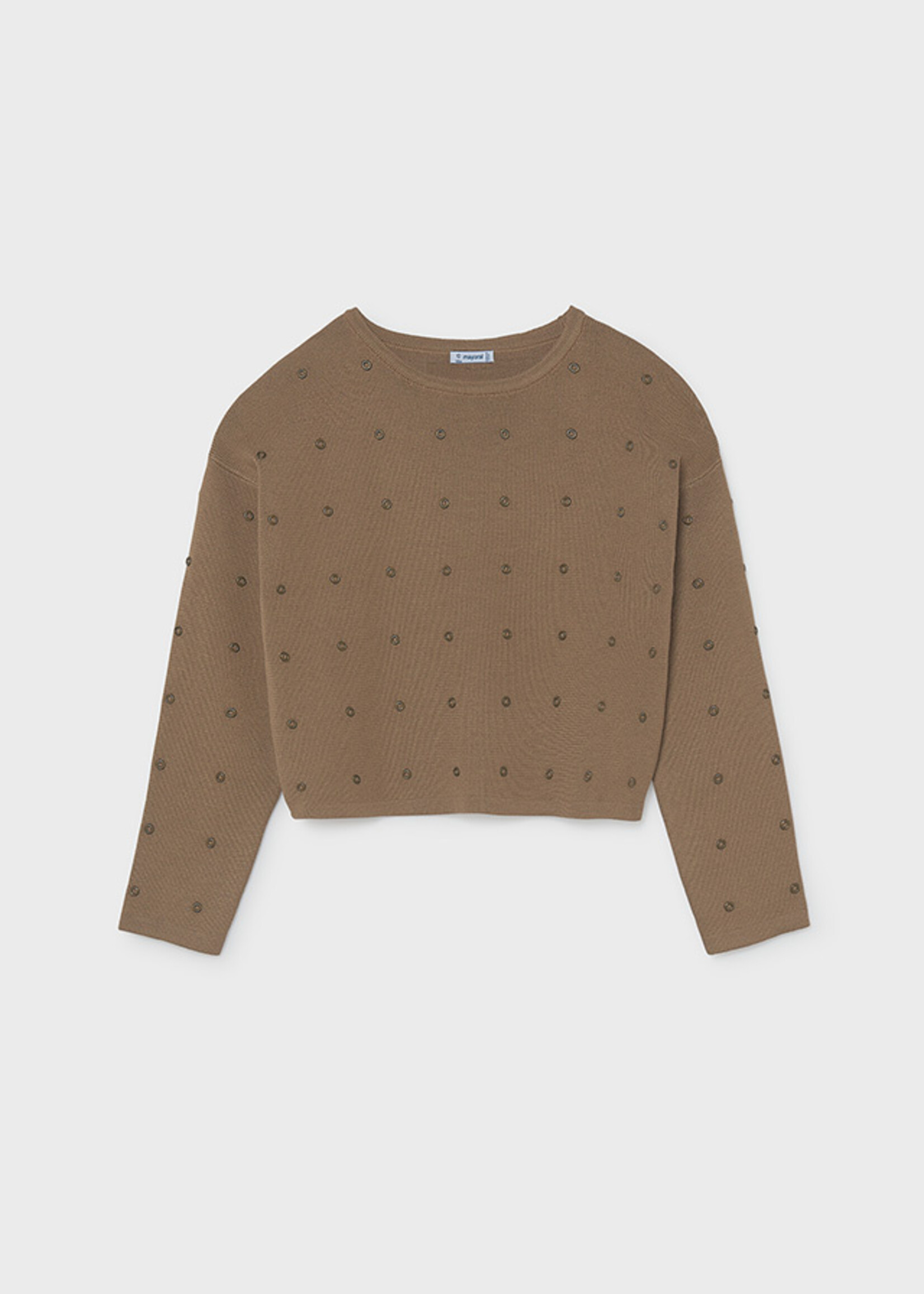 Mayoral Camel Sweater w/Studs