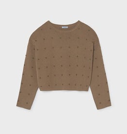 Mayoral Camel Sweater w/Studs