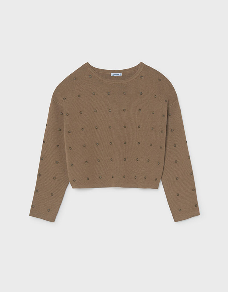 Mayoral Camel Sweater w/Studs