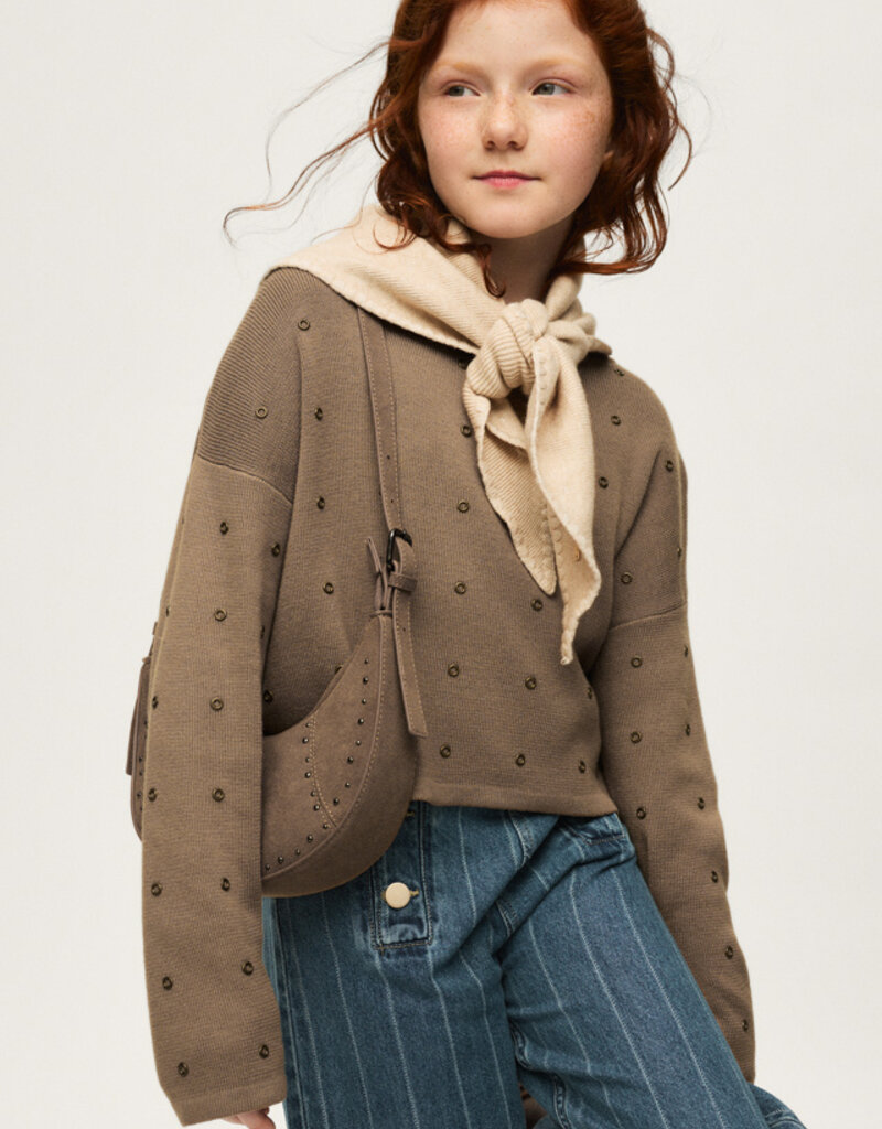 Mayoral Camel Sweater w/Studs