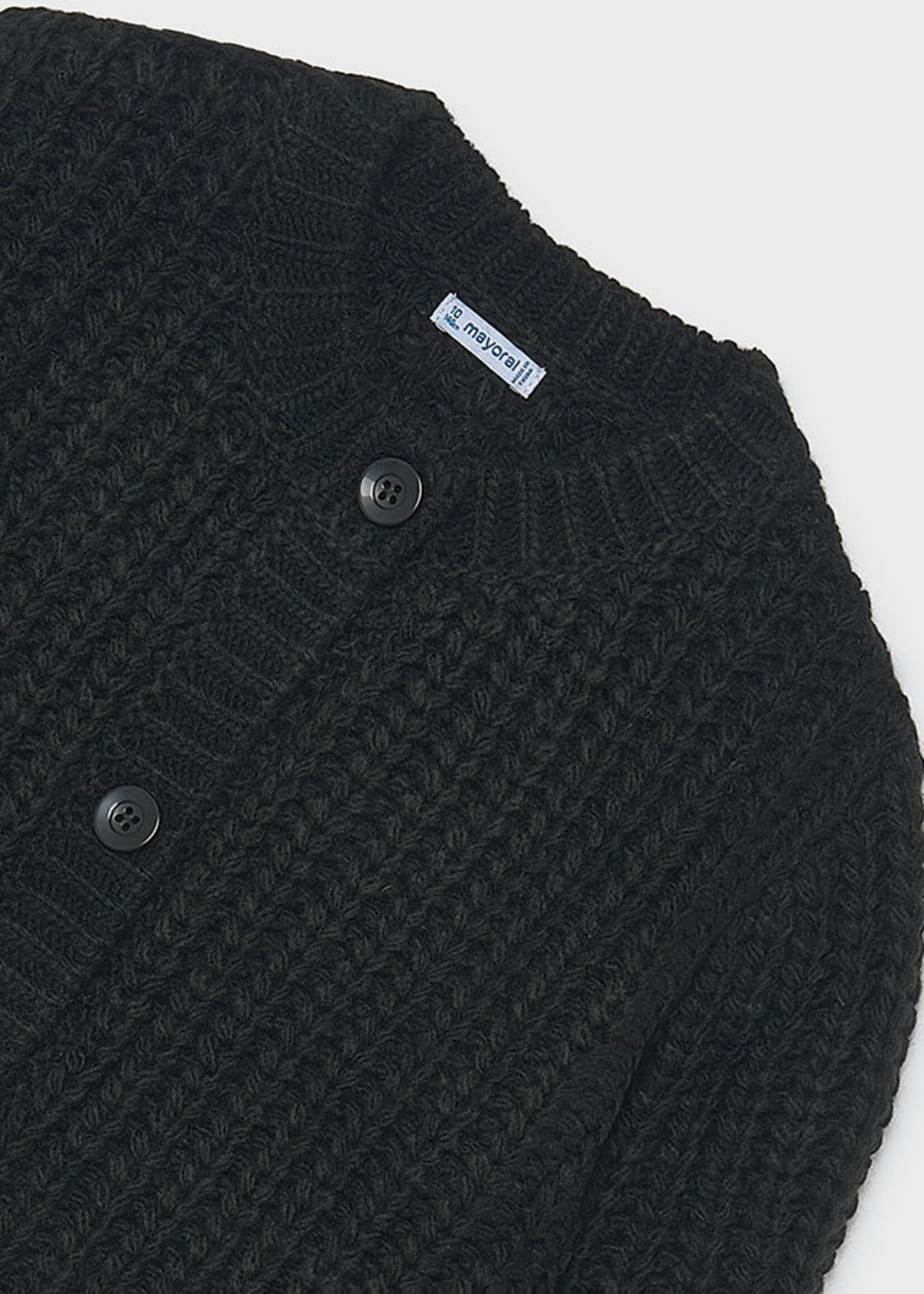 Mayoral Black English Knit Cardigan
