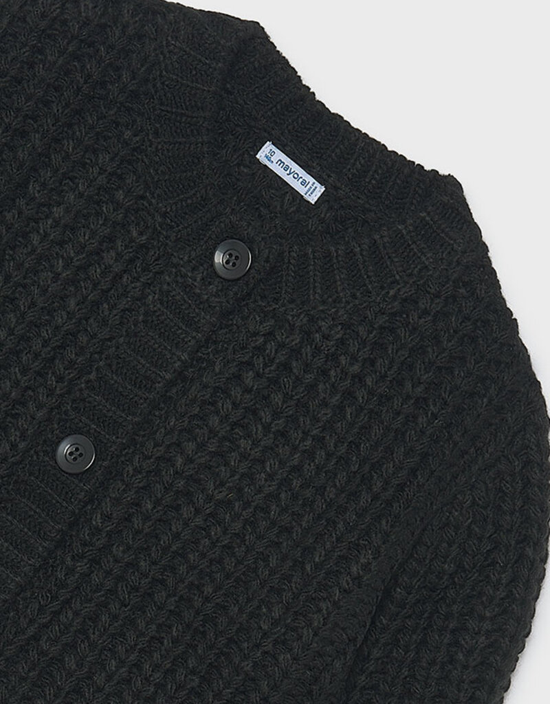 Mayoral Black English Knit Cardigan
