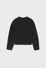 Mayoral Black English Knit Cardigan