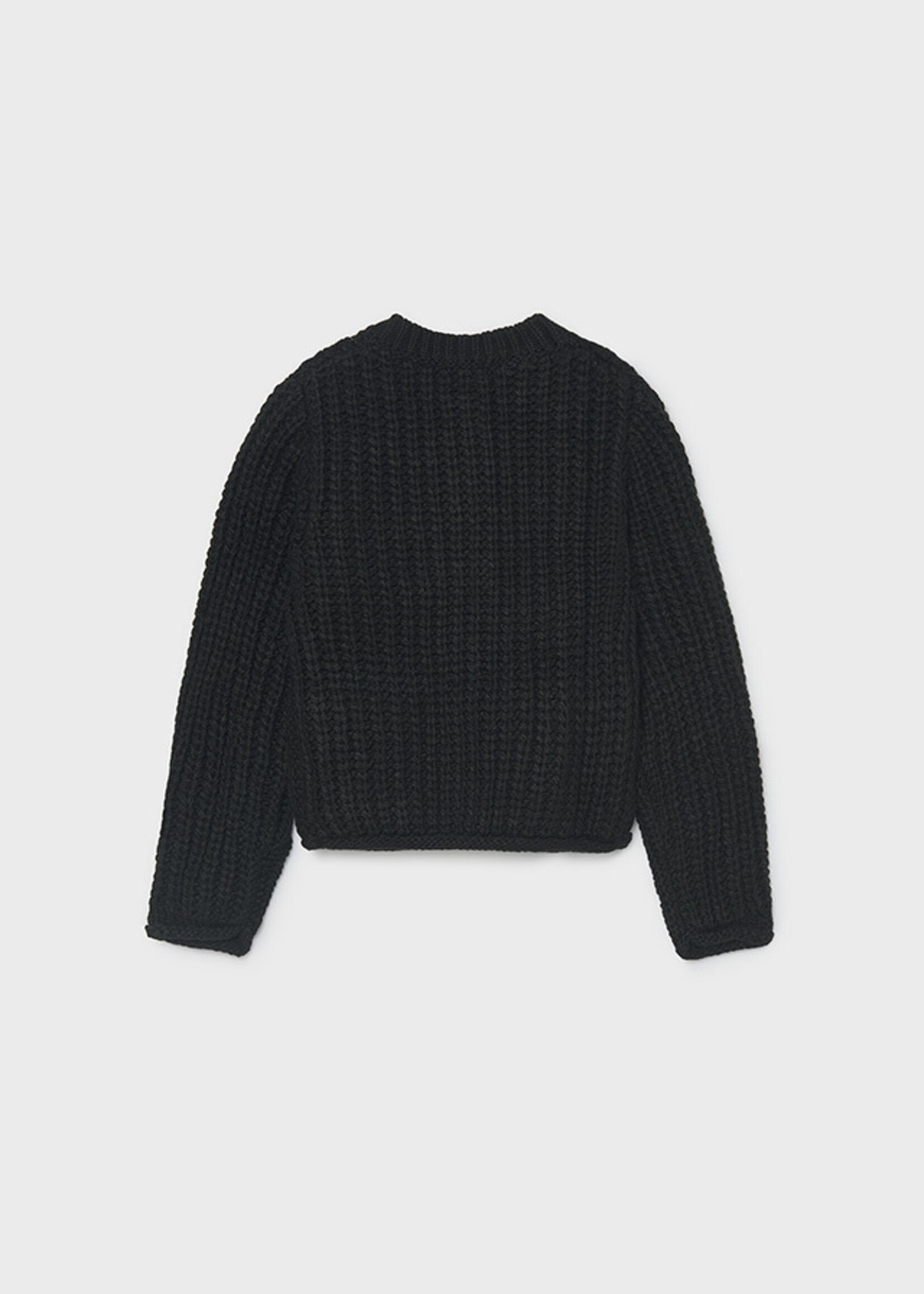 Mayoral Black English Knit Cardigan