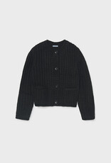 Mayoral Black English Knit Cardigan