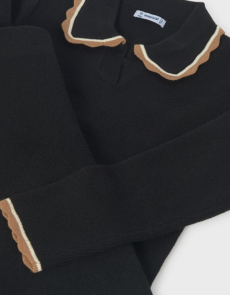 Mayoral Tricot Black Skirt Set