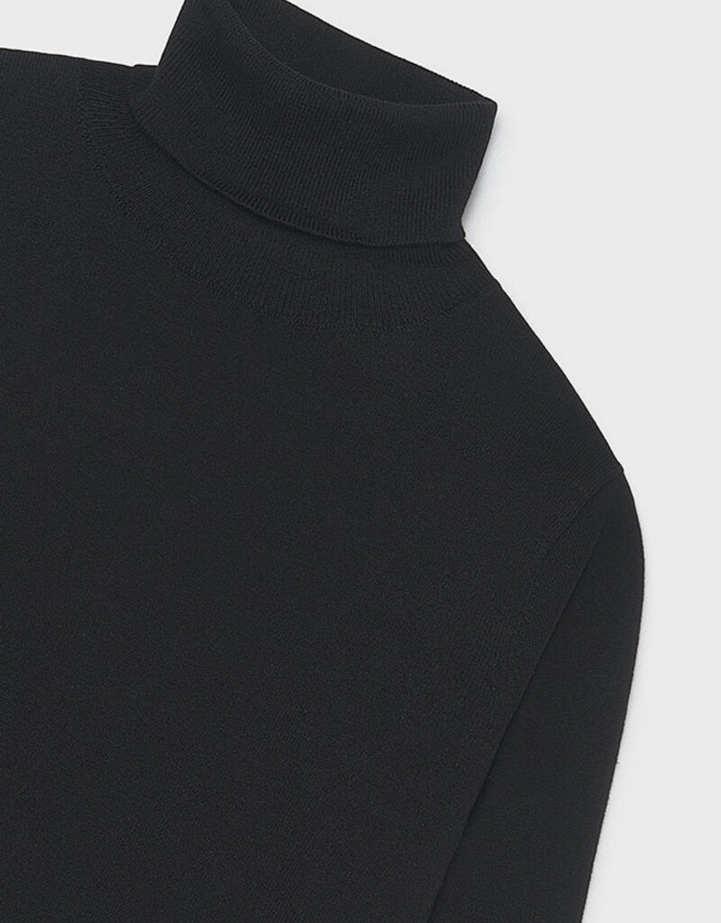 Mayoral Black Knit Turtleneck
