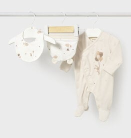 Mayoral Footie w/Bunny 3 Piece Set